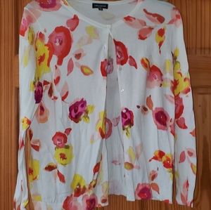Lord & Taylor Floral Cardigan